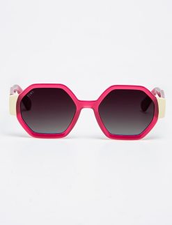 Valette - Shiny Cherry with Burgundy gradient lenses