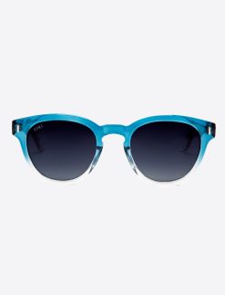 Cannes - Shiny Gradient Blue with Blue Lenses