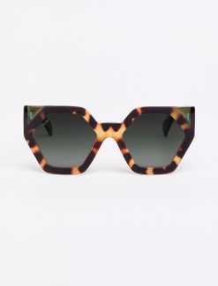 Hexagon I - Bicolor Green Tortoise/Shiny Green