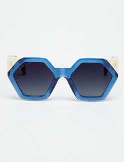 Hexagon I - Bicolor Ocean Blue