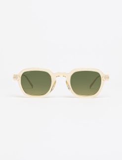 Ginger - Acetate Crystal Lime with Green gradient lenses